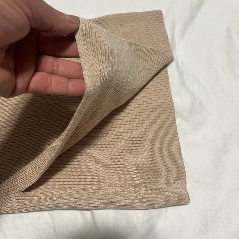 ALO Yoga Ribbed Beige Leggings - Picture 8 of 8
